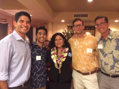 Like-minded former Punahou School students talking about peace